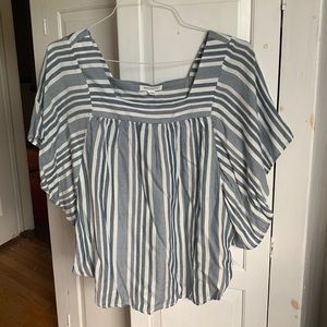 New Striped Blue and White Summer/Spring Blouse